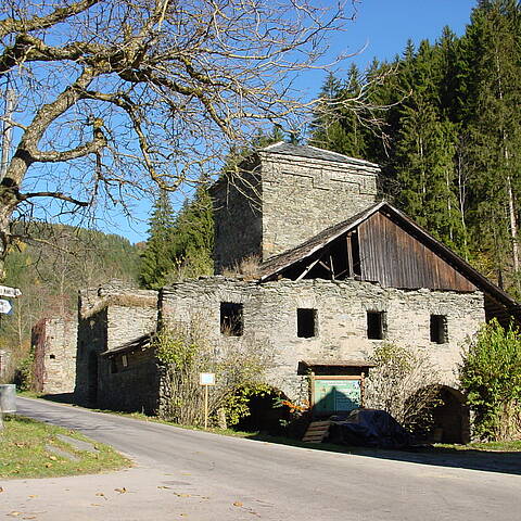 Hochofen in Guttaring in Mittelkärnten