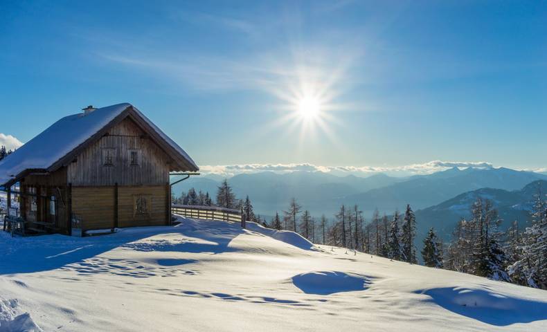 Winter in den Nockbergen auf der Nockalm