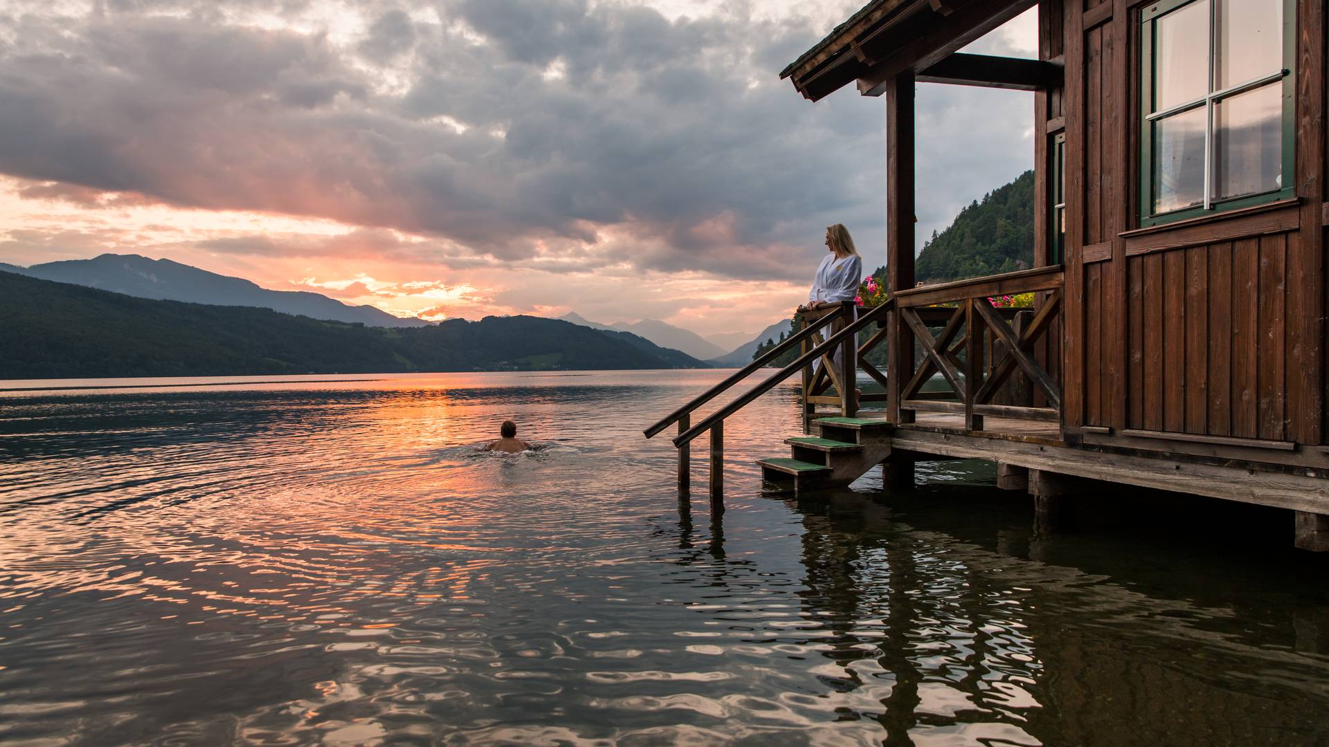 Millstätter See, Seefischer, Seesauna