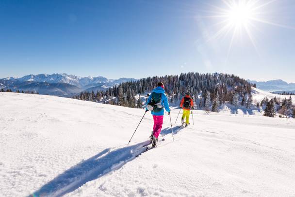 <p>Skitouren in Kärnten, Naturpark Dobratsch</p>