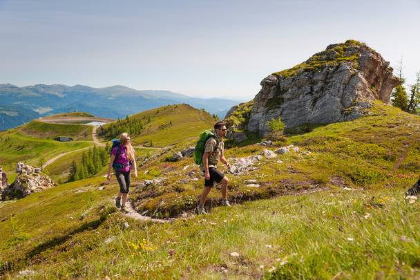 <p>Alpe Adria Trail, in den Nockbergen</p>