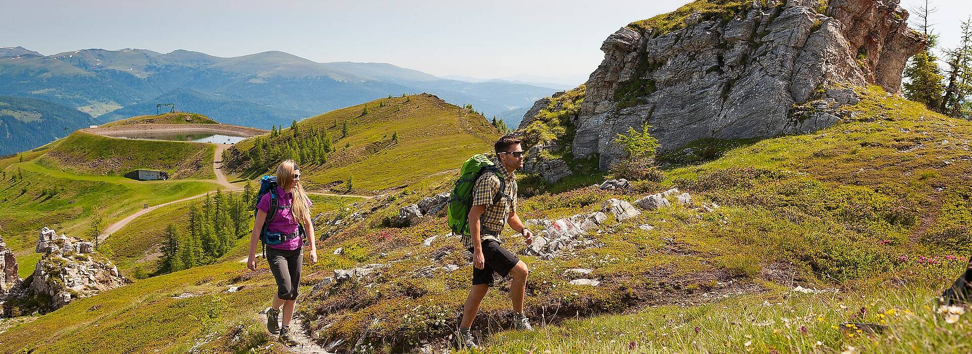 <p>Alpe Adria Trail, in den Nockbergen</p>