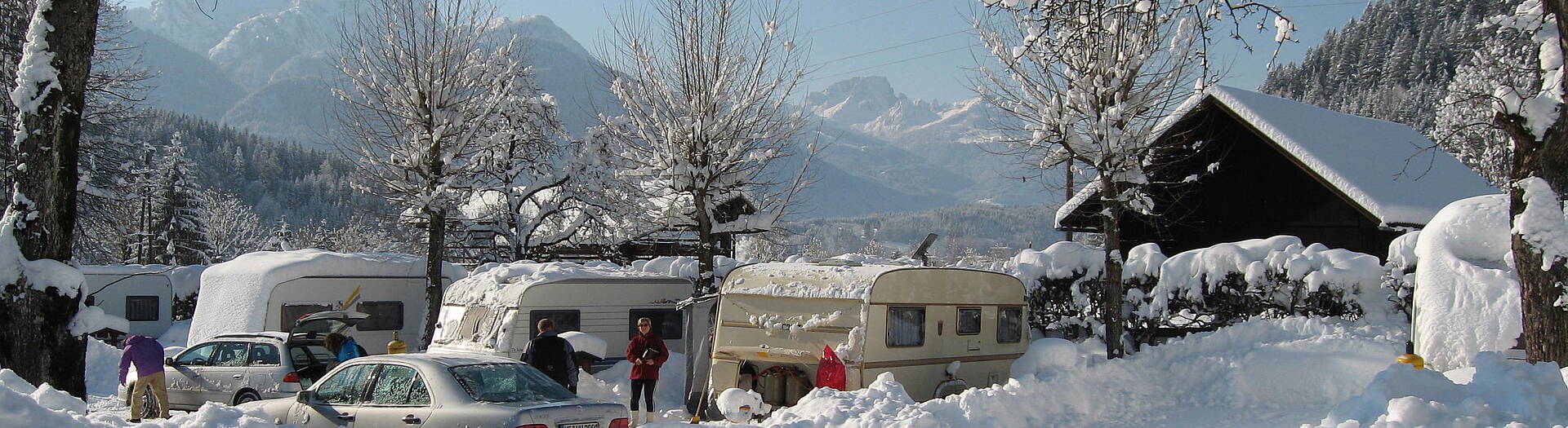 Wintercamping in Kärnten, Camping Schluga