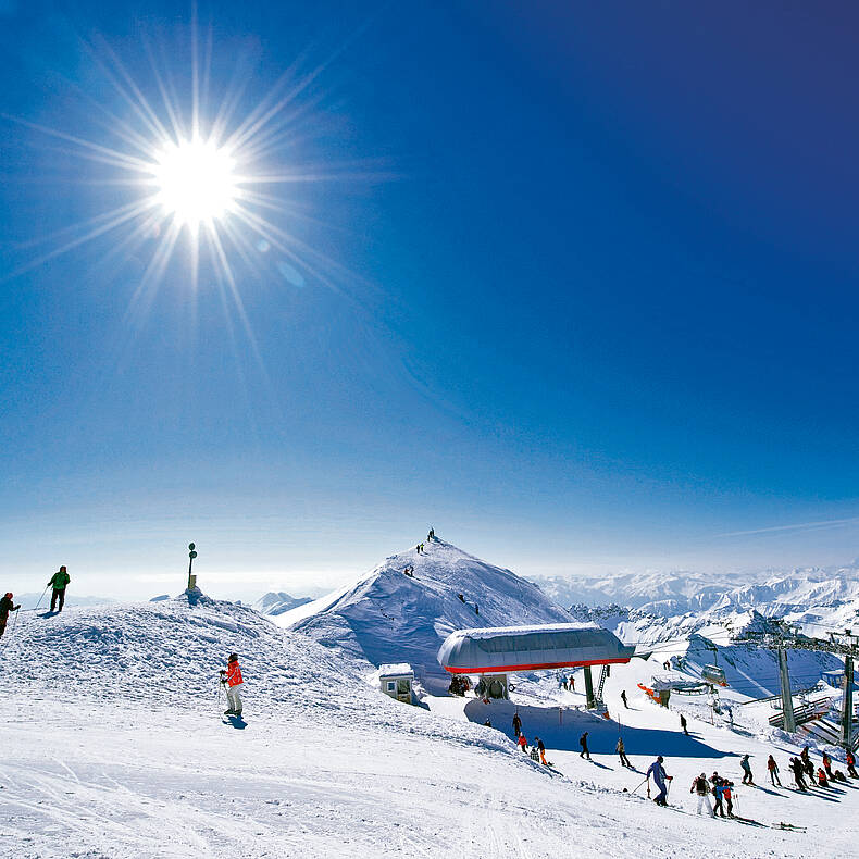 Moelltaler Gletscher Sonnenskilauf