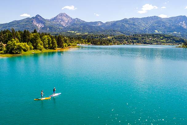 Stand-up Paddling am Faaker See in Kärnten