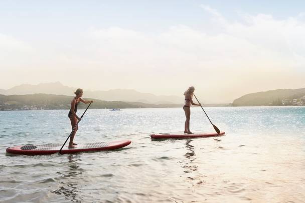 <p>Stand up paddling Wörthersee</p>