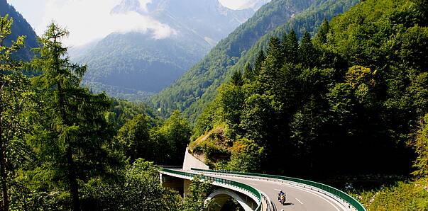 Passstraße über den Plöckenpass