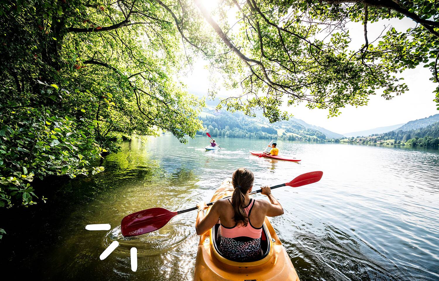 mit dem Kanu am Brennsee