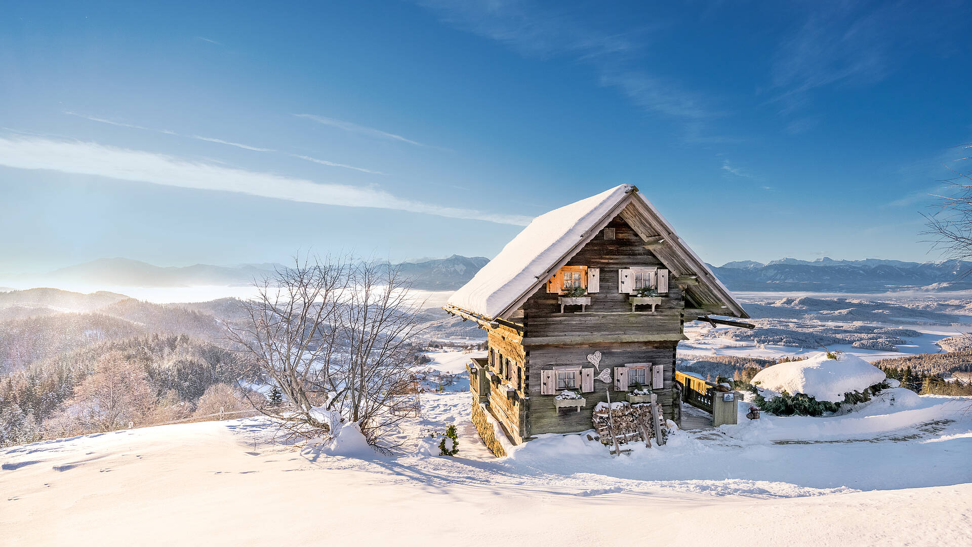 Magdalensberg Troadkasten im Winter
