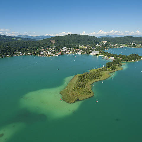 Seenschleife Etappe5 04 Insel bei Poertschach am Woerthersee KaerntenWerbung FranzGerdl
