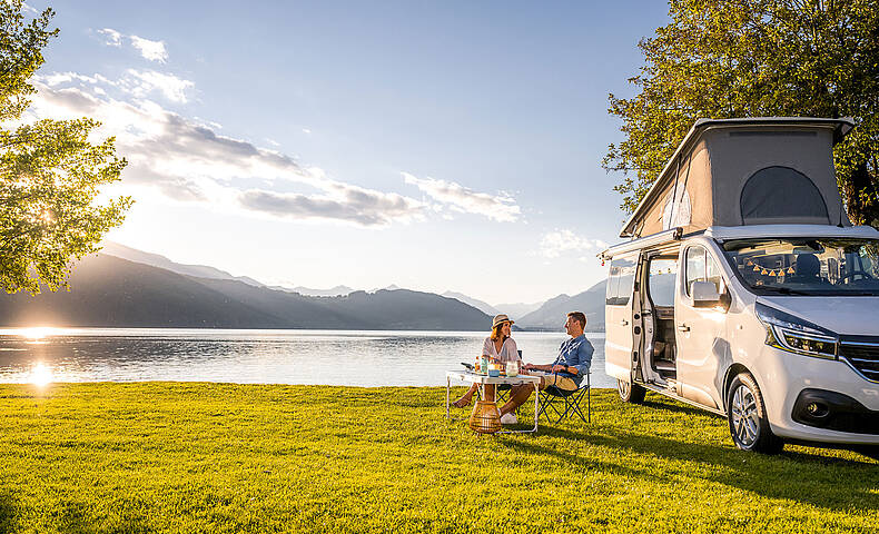 Camping am Millstaetter See mit Wohnmobil