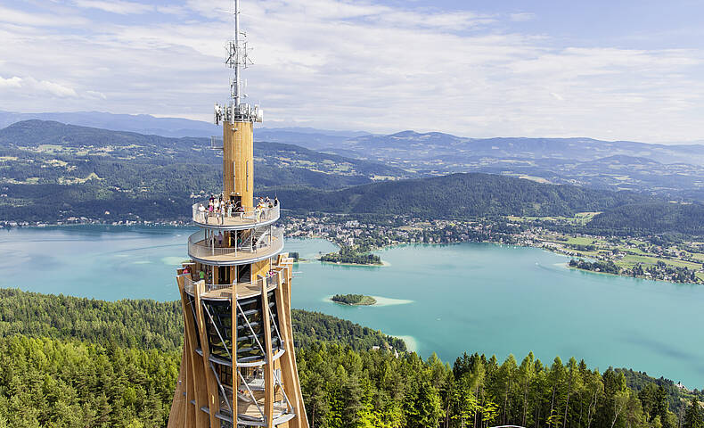 Tennis am Wörthersee und der Aussichtsturm Pyramidenkogel 