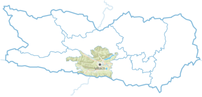 Region Villach map