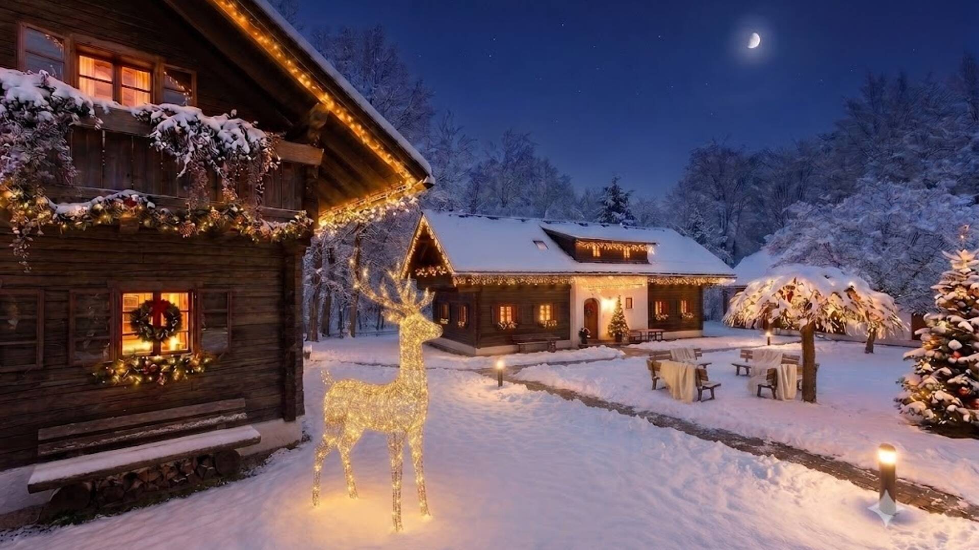 Weihnachtsdorf SCHOENLEITN Hirsch